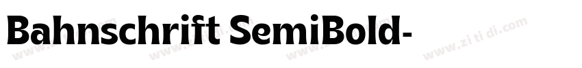 Bahnschrift SemiBold字体转换